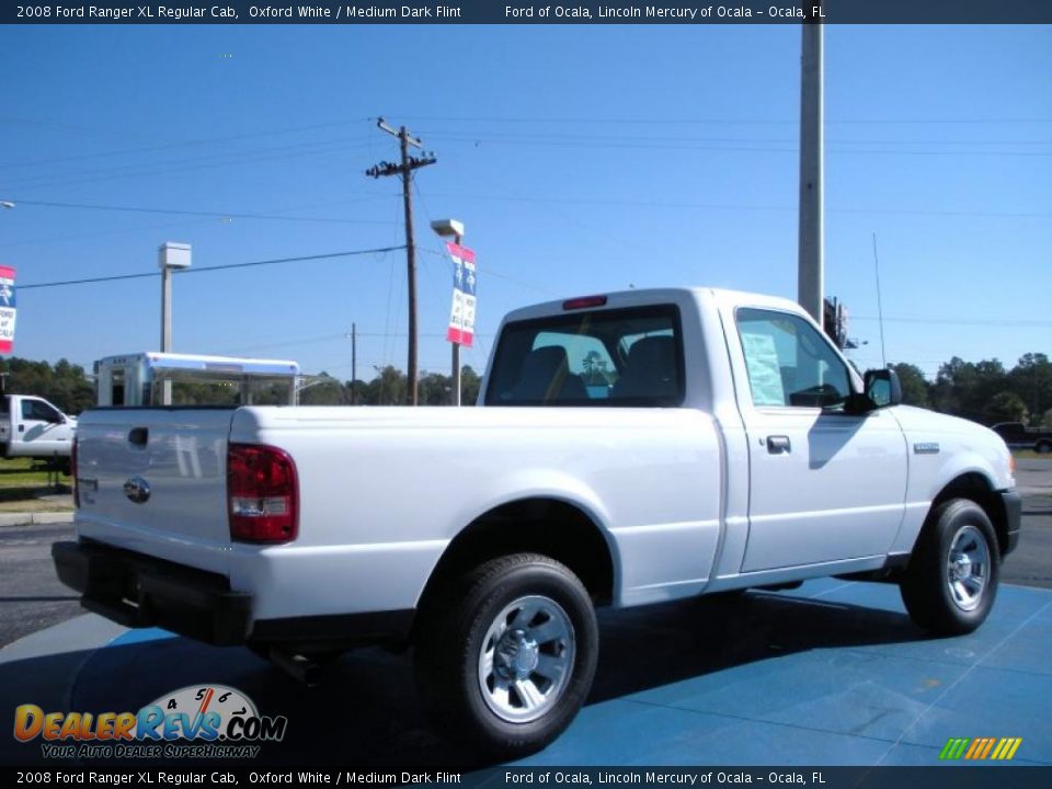 2008 Ford Ranger XL Regular Cab Oxford White / Medium Dark Flint Photo #5