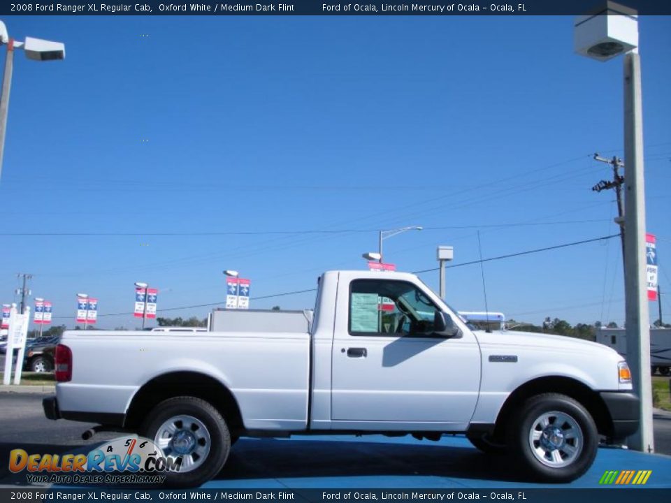 2008 Ford Ranger XL Regular Cab Oxford White / Medium Dark Flint Photo #6