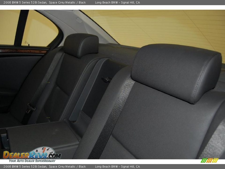 2008 BMW 5 Series 528i Sedan Space Grey Metallic / Black Photo #24