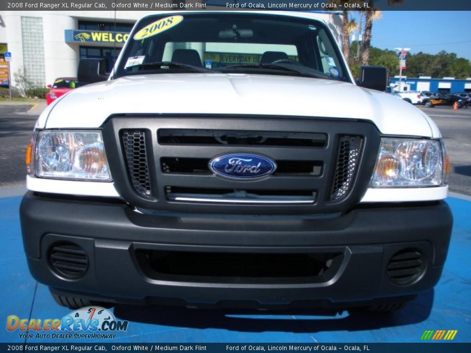 2008 Ford Ranger XL Regular Cab Oxford White / Medium Dark Flint Photo #8