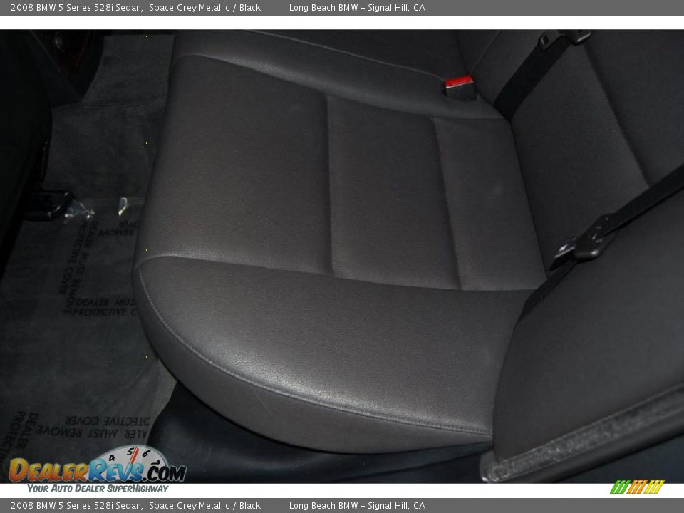 2008 BMW 5 Series 528i Sedan Space Grey Metallic / Black Photo #25