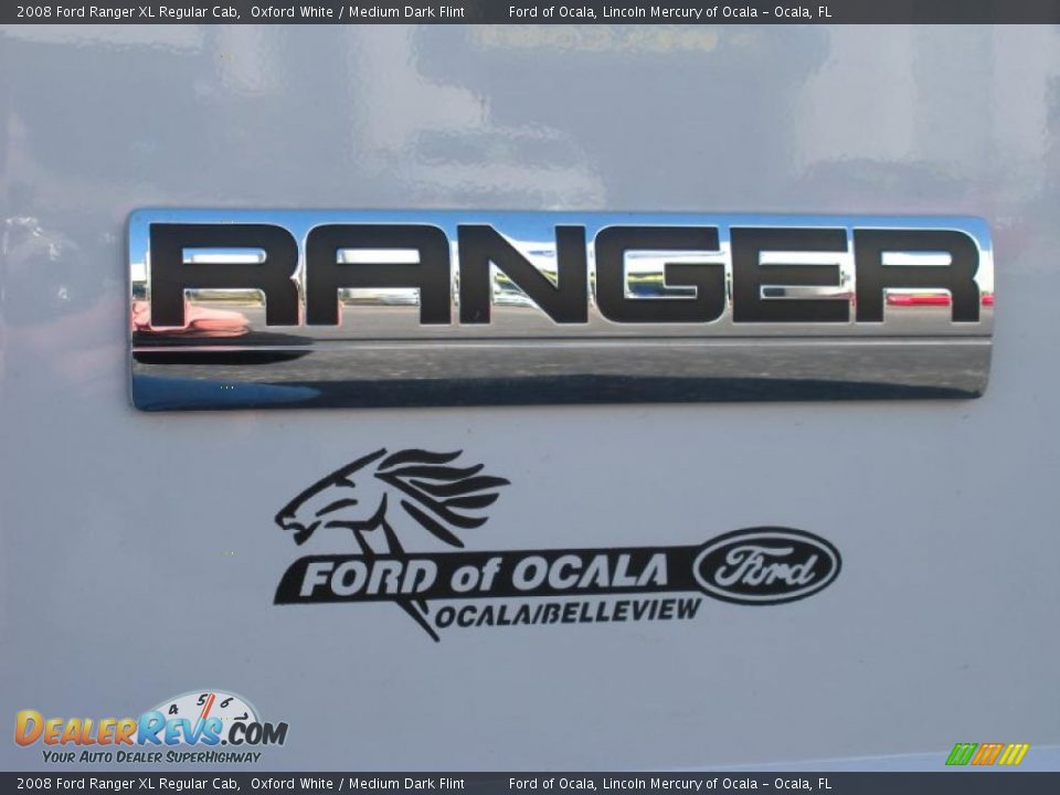 2008 Ford Ranger XL Regular Cab Oxford White / Medium Dark Flint Photo #9
