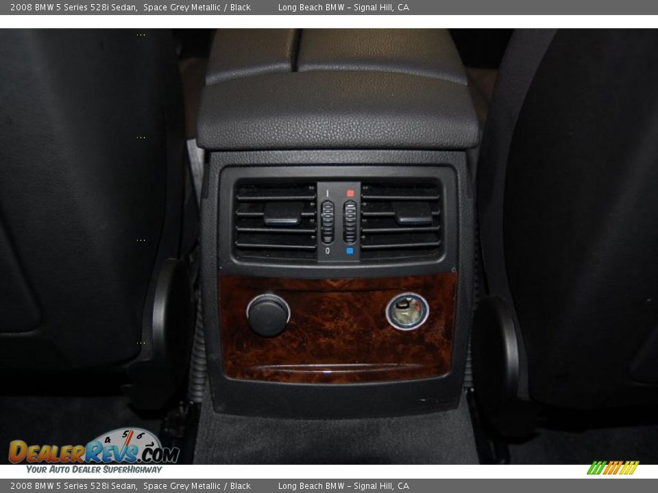 2008 BMW 5 Series 528i Sedan Space Grey Metallic / Black Photo #27