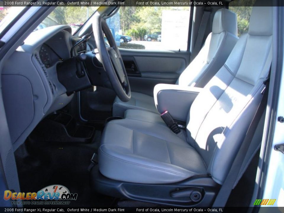 2008 Ford Ranger XL Regular Cab Oxford White / Medium Dark Flint Photo #11