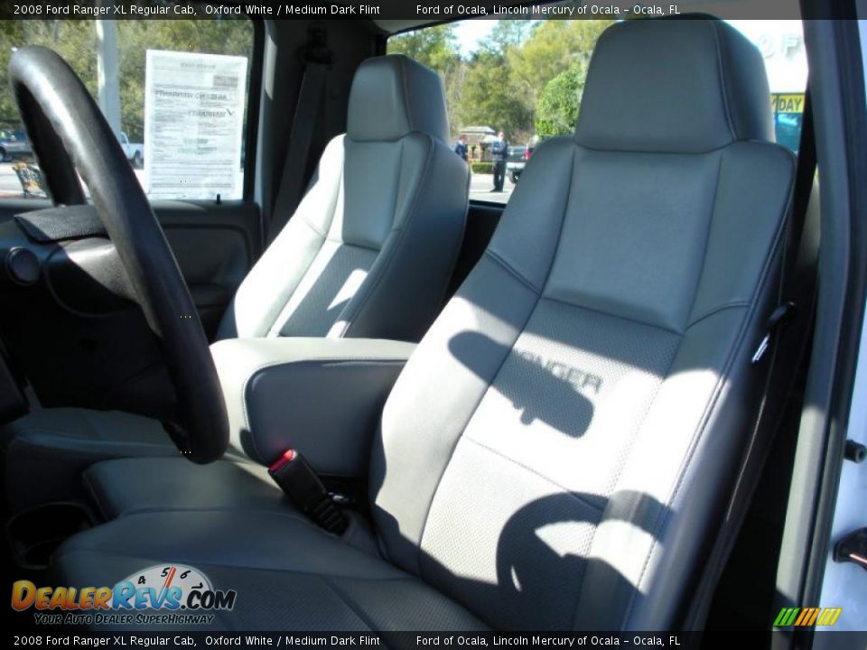 2008 Ford Ranger XL Regular Cab Oxford White / Medium Dark Flint Photo #12