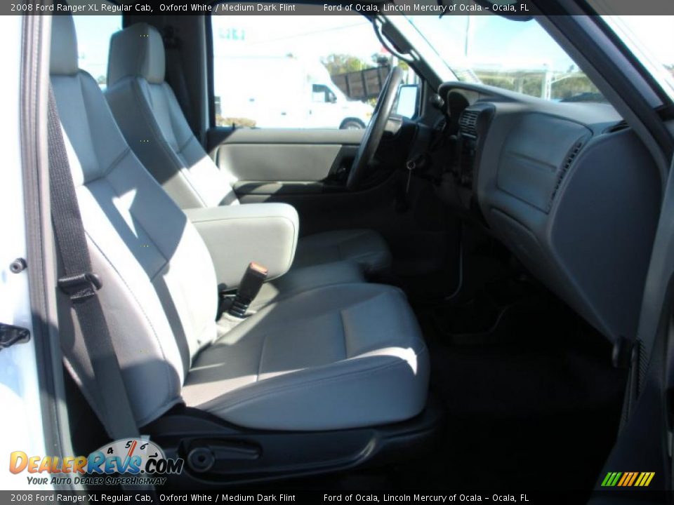 2008 Ford Ranger XL Regular Cab Oxford White / Medium Dark Flint Photo #13