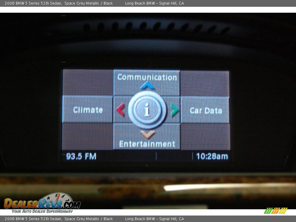 2008 BMW 5 Series 528i Sedan Space Grey Metallic / Black Photo #31