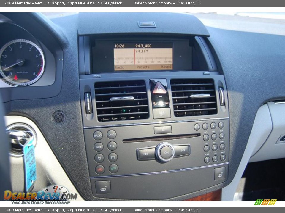 2009 Mercedes-Benz C 300 Sport Capri Blue Metallic / Grey/Black Photo #23