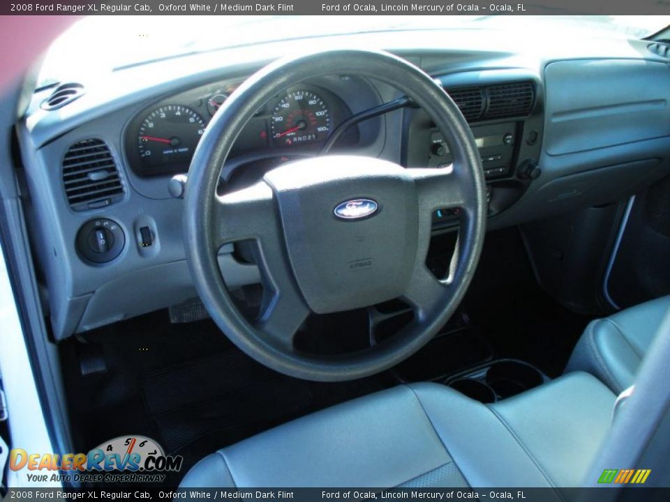 2008 Ford Ranger XL Regular Cab Oxford White / Medium Dark Flint Photo #15
