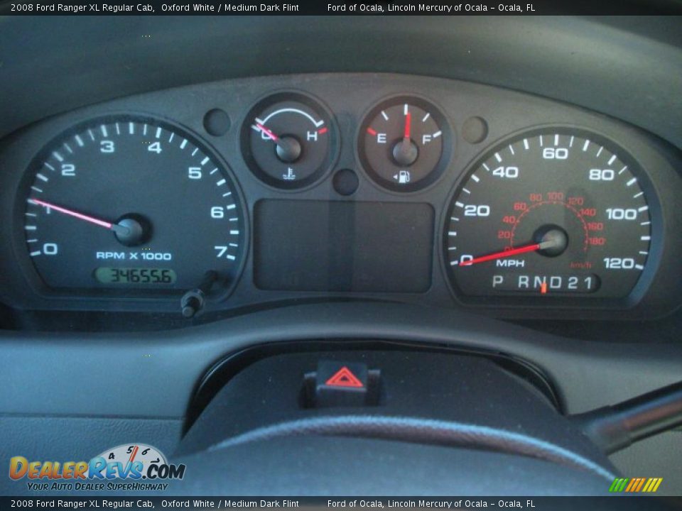 2008 Ford Ranger XL Regular Cab Oxford White / Medium Dark Flint Photo #16