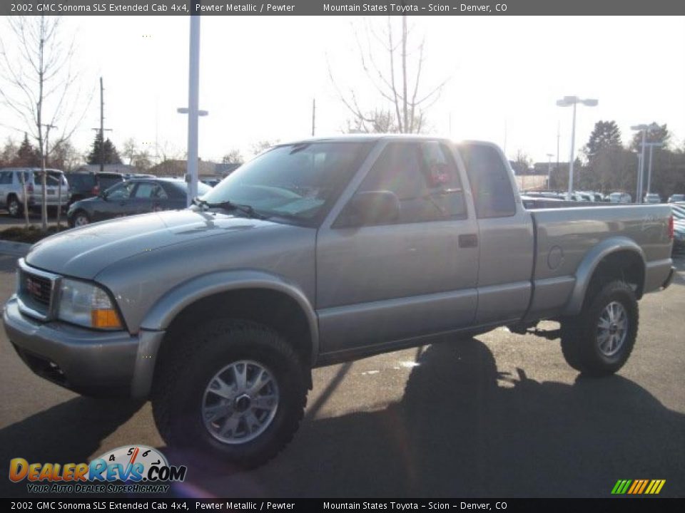 2002 GMC Sonoma SLS Extended Cab 4x4 Pewter Metallic / Pewter Photo #5