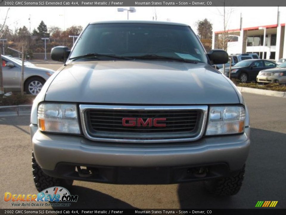 2002 GMC Sonoma SLS Extended Cab 4x4 Pewter Metallic / Pewter Photo #6