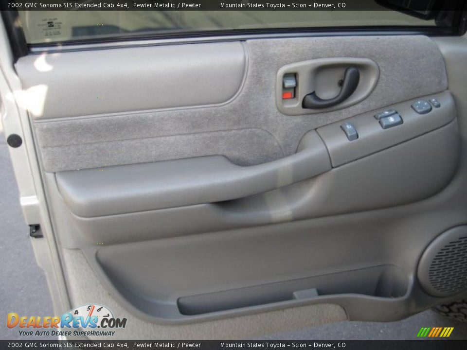 2002 GMC Sonoma SLS Extended Cab 4x4 Pewter Metallic / Pewter Photo #7