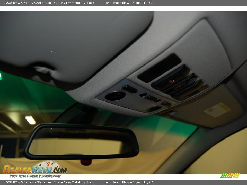 2008 BMW 5 Series 528i Sedan Space Grey Metallic / Black Photo #35