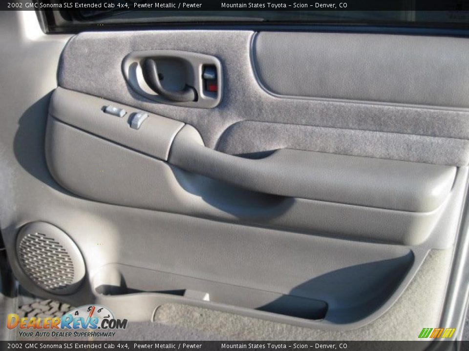 2002 GMC Sonoma SLS Extended Cab 4x4 Pewter Metallic / Pewter Photo #8