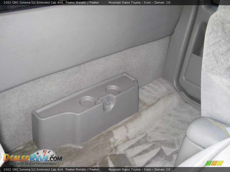2002 GMC Sonoma SLS Extended Cab 4x4 Pewter Metallic / Pewter Photo #12