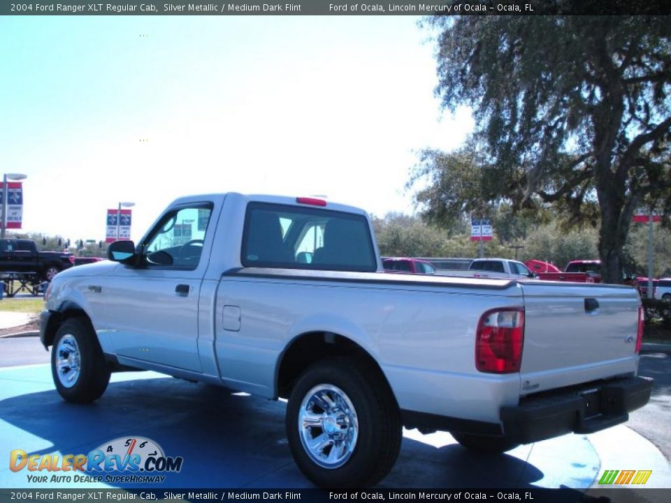 2004 Ford Ranger XLT Regular Cab Silver Metallic / Medium Dark Flint Photo #3