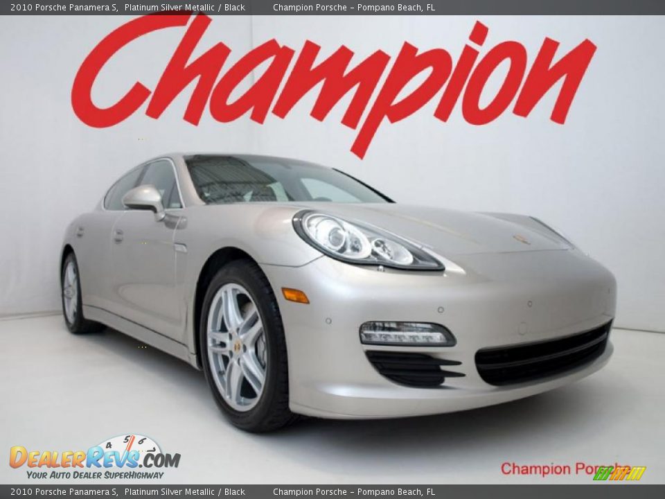 2010 Porsche Panamera S Platinum Silver Metallic / Black Photo #1