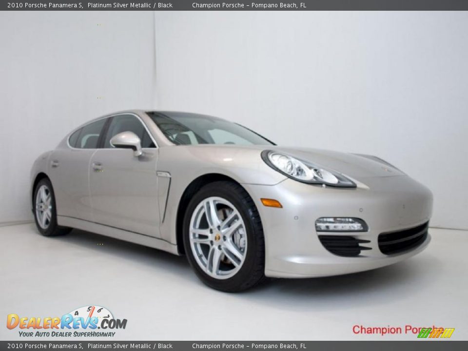 2010 Porsche Panamera S Platinum Silver Metallic / Black Photo #2