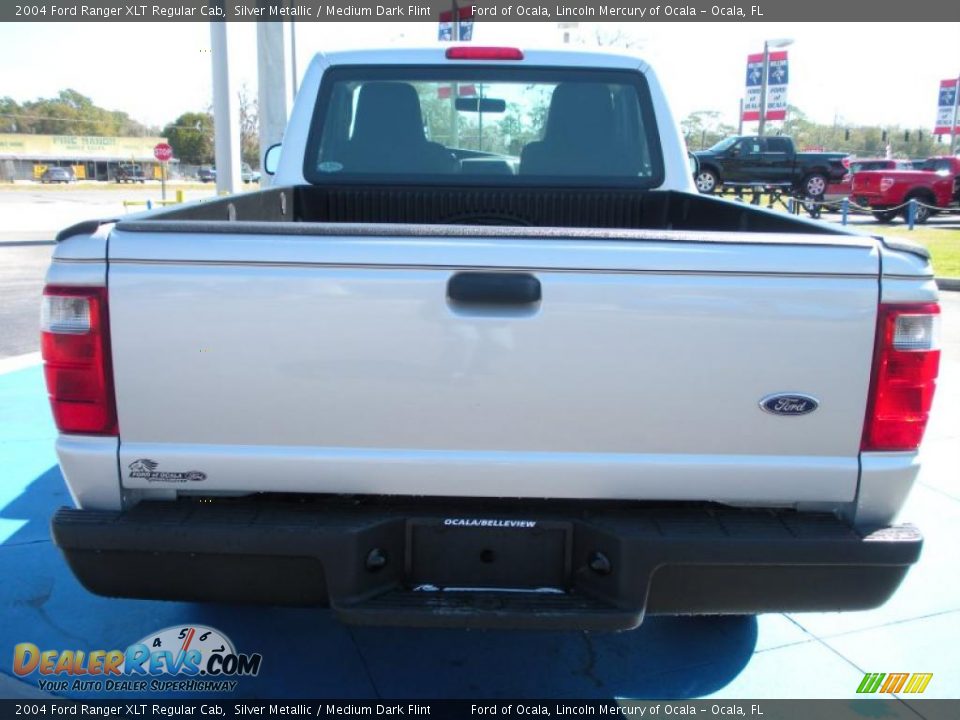 2004 Ford Ranger XLT Regular Cab Silver Metallic / Medium Dark Flint Photo #4