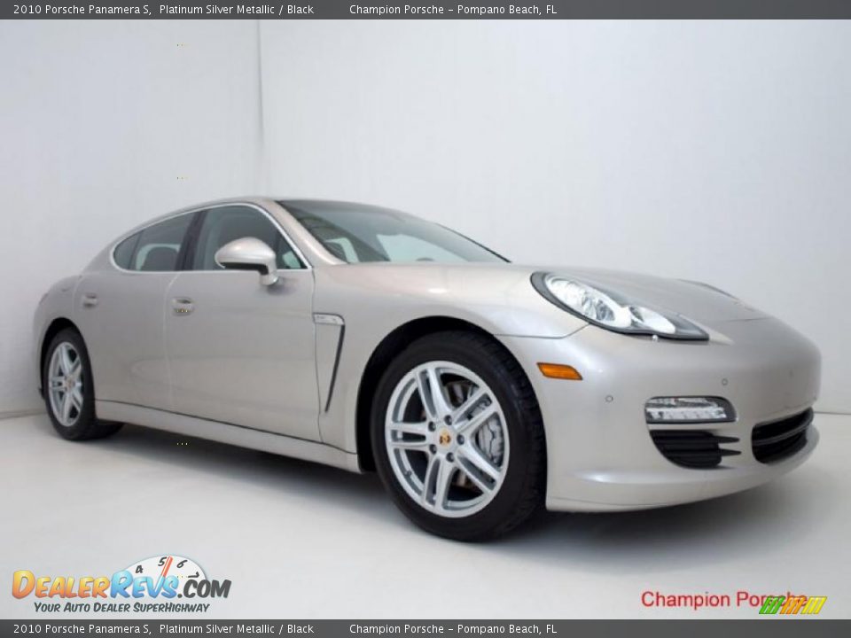 2010 Porsche Panamera S Platinum Silver Metallic / Black Photo #3