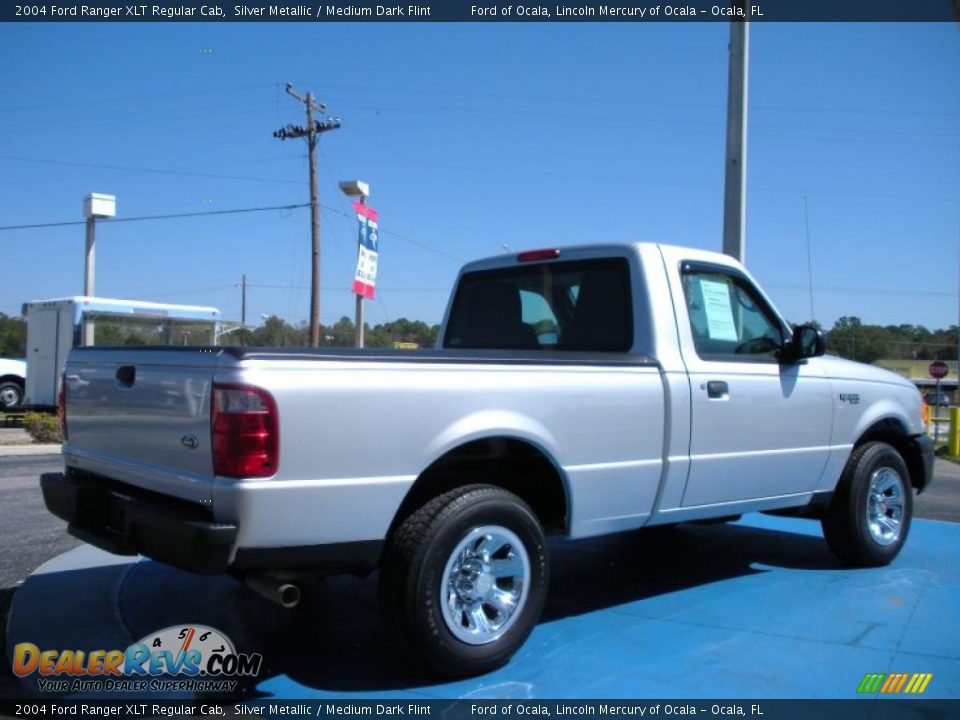 2004 Ford Ranger XLT Regular Cab Silver Metallic / Medium Dark Flint Photo #5