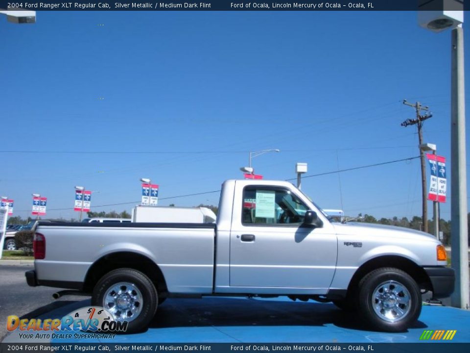 2004 Ford Ranger XLT Regular Cab Silver Metallic / Medium Dark Flint Photo #6