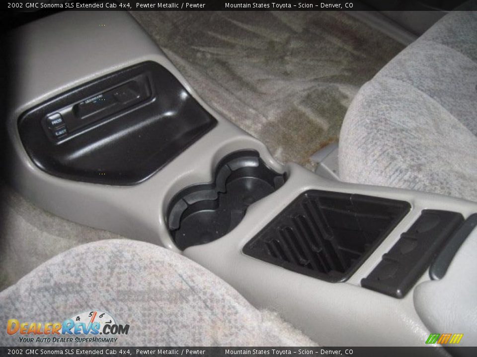 2002 GMC Sonoma SLS Extended Cab 4x4 Pewter Metallic / Pewter Photo #18