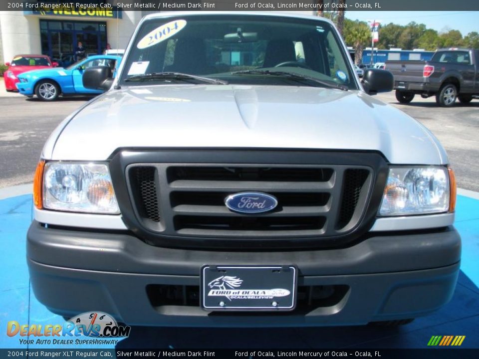 2004 Ford Ranger XLT Regular Cab Silver Metallic / Medium Dark Flint Photo #8