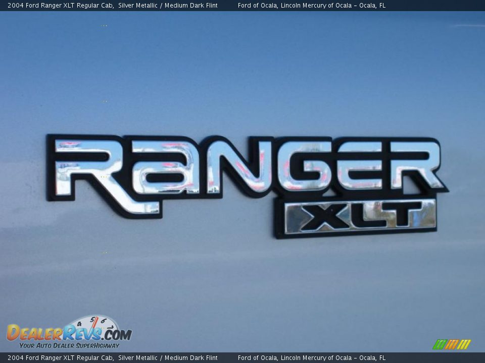 2004 Ford Ranger XLT Regular Cab Silver Metallic / Medium Dark Flint Photo #9