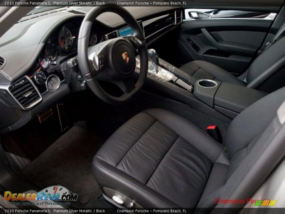 2010 Porsche Panamera S Platinum Silver Metallic / Black Photo #8
