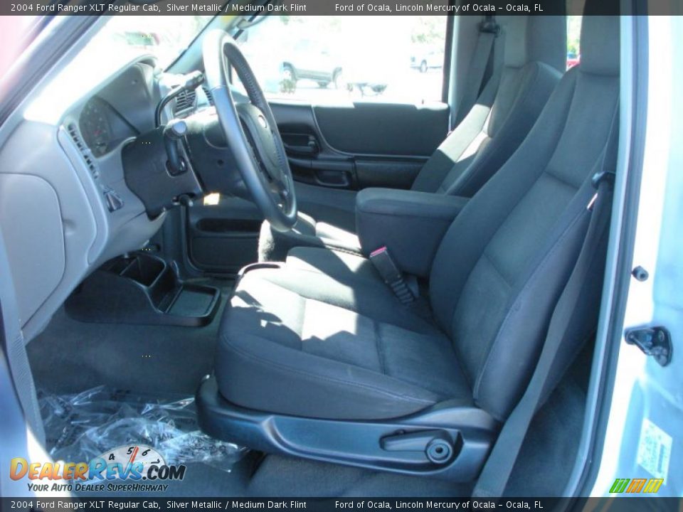 2004 Ford Ranger XLT Regular Cab Silver Metallic / Medium Dark Flint Photo #11
