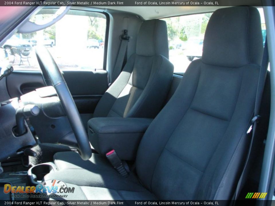 2004 Ford Ranger XLT Regular Cab Silver Metallic / Medium Dark Flint Photo #12
