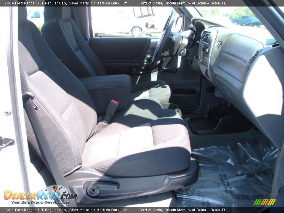 2004 Ford Ranger XLT Regular Cab Silver Metallic / Medium Dark Flint Photo #13