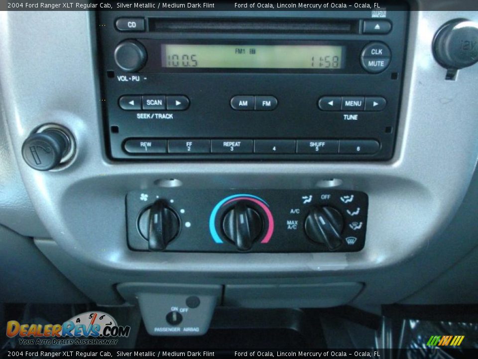 2004 Ford Ranger XLT Regular Cab Silver Metallic / Medium Dark Flint Photo #18