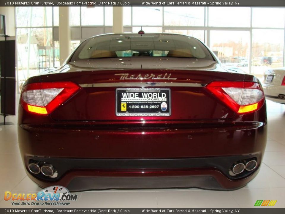2010 Maserati GranTurismo Bordeaux Pontevecchio (Dark Red) / Cuoio Photo #6