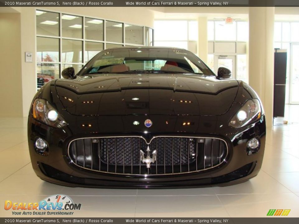 2010 Maserati GranTurismo S Nero (Black) / Rosso Corallo Photo #2