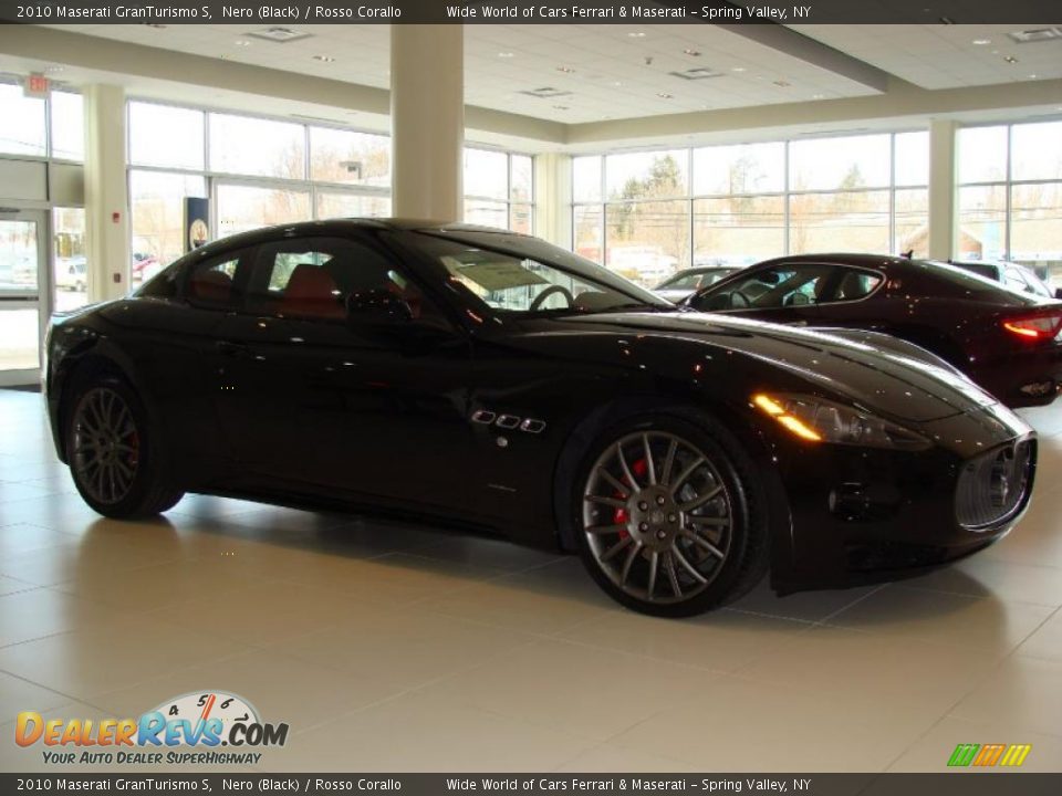 2010 Maserati GranTurismo S Nero (Black) / Rosso Corallo Photo #4