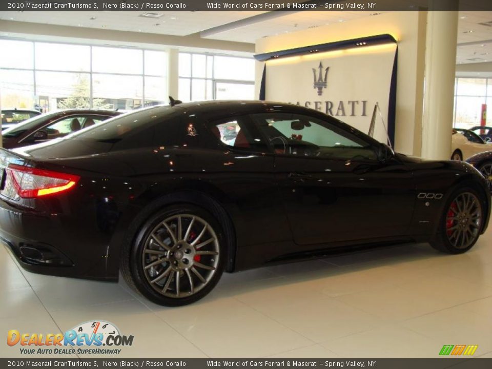 2010 Maserati GranTurismo S Nero (Black) / Rosso Corallo Photo #5