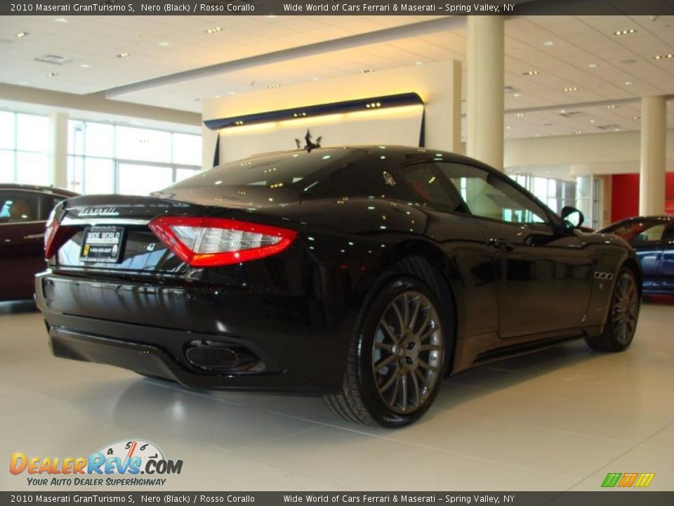 2010 Maserati GranTurismo S Nero (Black) / Rosso Corallo Photo #6