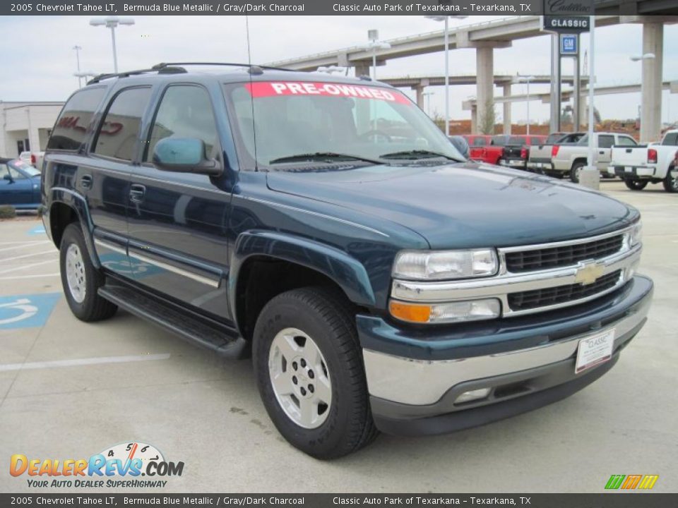2005 Chevrolet Tahoe LT Bermuda Blue Metallic / Gray/Dark Charcoal Photo #2