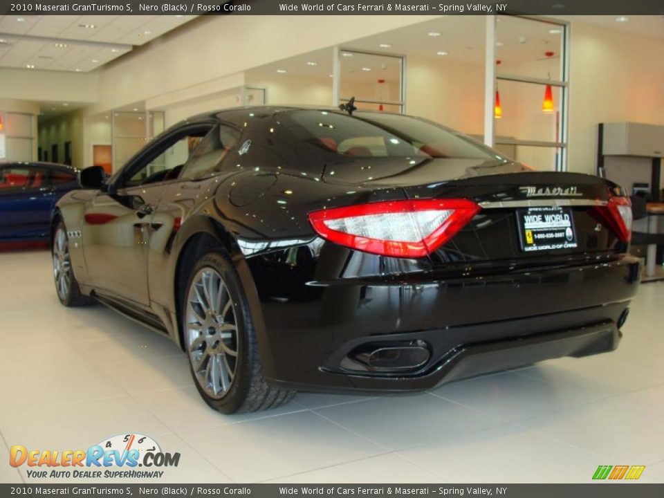2010 Maserati GranTurismo S Nero (Black) / Rosso Corallo Photo #8