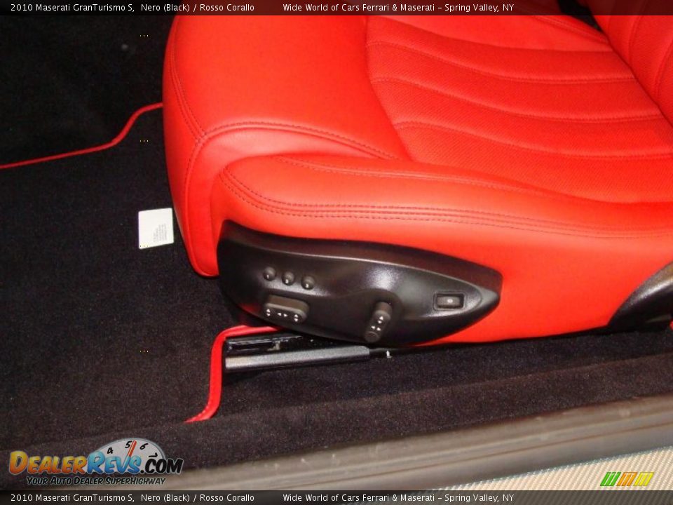 2010 Maserati GranTurismo S Nero (Black) / Rosso Corallo Photo #13