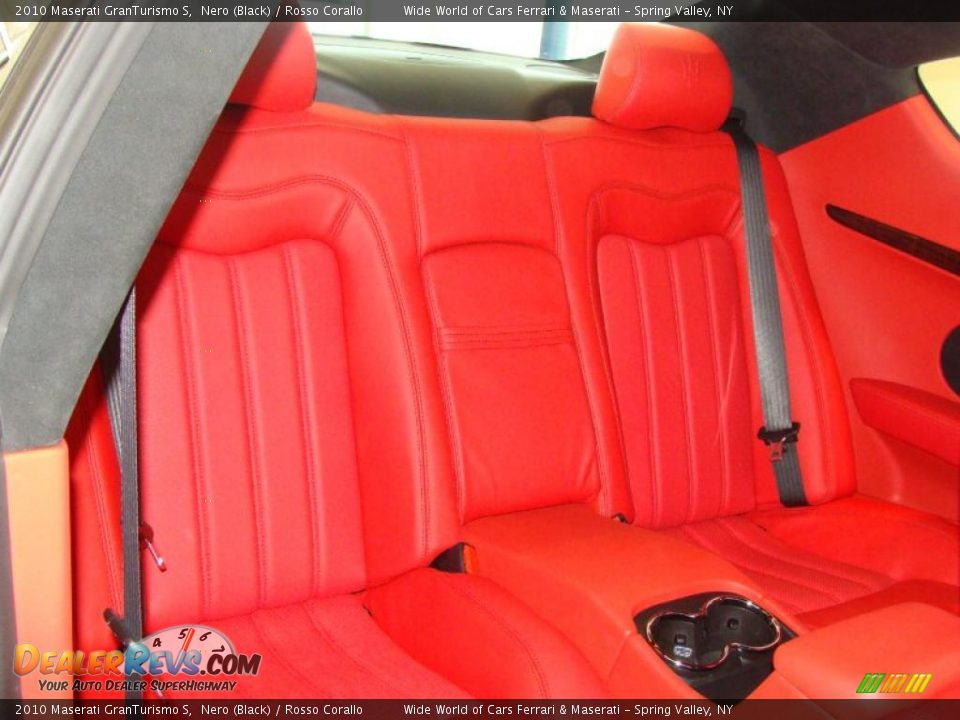 2010 Maserati GranTurismo S Nero (Black) / Rosso Corallo Photo #18