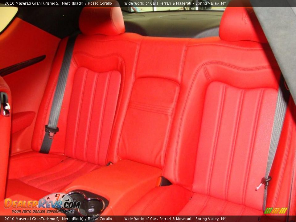 2010 Maserati GranTurismo S Nero (Black) / Rosso Corallo Photo #19