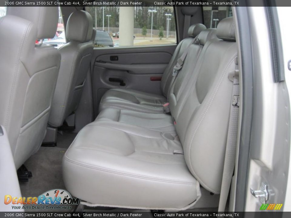 2006 GMC Sierra 1500 SLT Crew Cab 4x4 Silver Birch Metallic / Dark Pewter Photo #9
