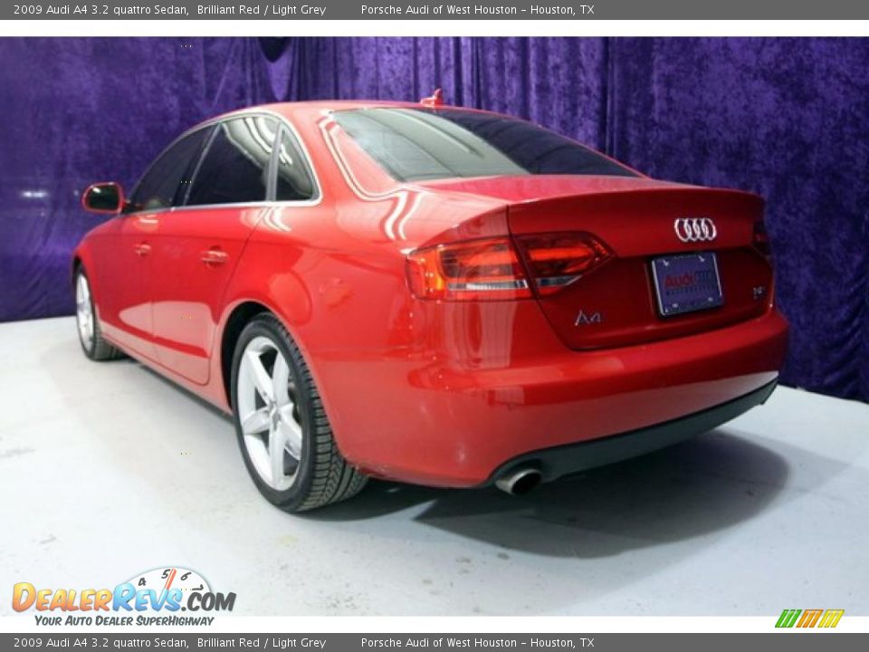 2009 Audi A4 3.2 quattro Sedan Brilliant Red / Light Grey Photo #3