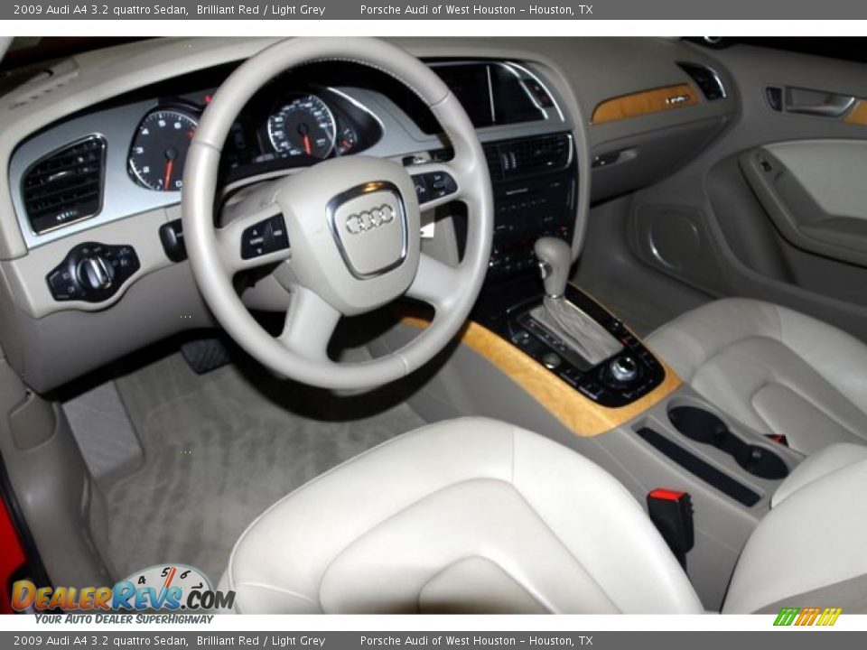 2009 Audi A4 3.2 quattro Sedan Brilliant Red / Light Grey Photo #5