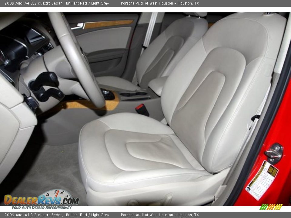 2009 Audi A4 3.2 quattro Sedan Brilliant Red / Light Grey Photo #6