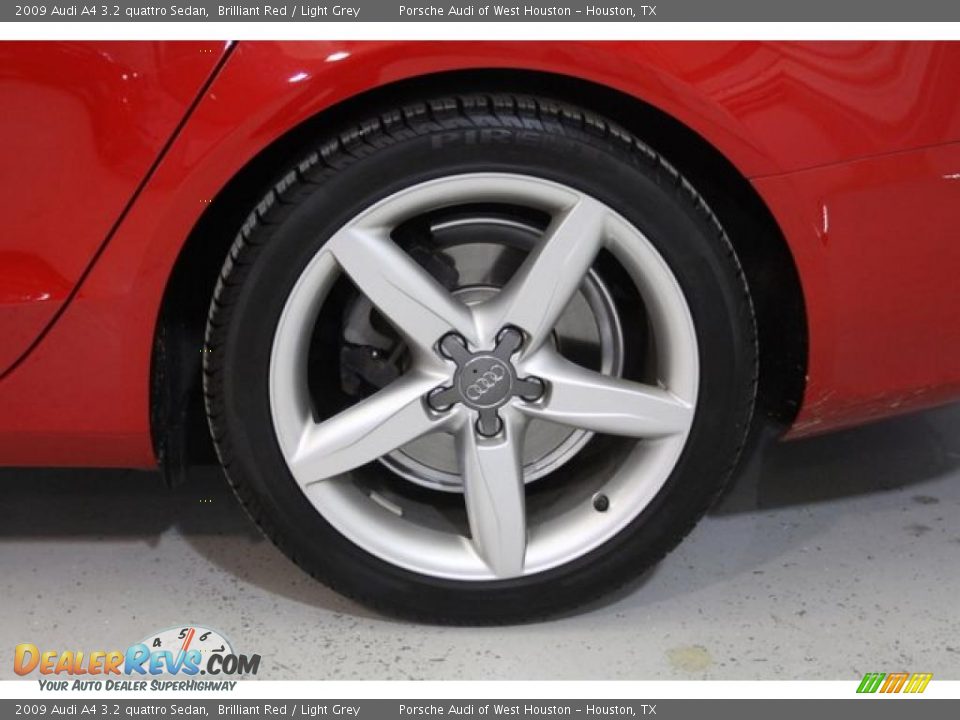 2009 Audi A4 3.2 quattro Sedan Brilliant Red / Light Grey Photo #9